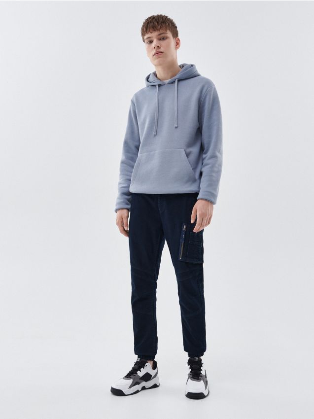 Džinsinės Joggers kelnės - melsvai plieninis - CROPP
