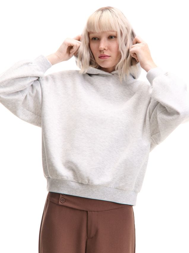 トップス NEOPRENE CROPPED SWEATSHIRT SQUARE LOGO トップス NEOPRENE