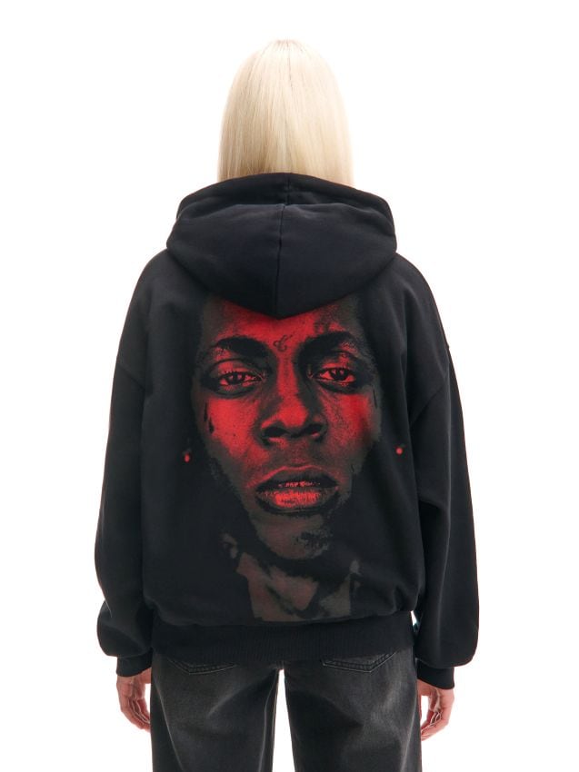 Чорне худі з принтом Lil Wayne Колір чорний - CROPP - 032CU-99X