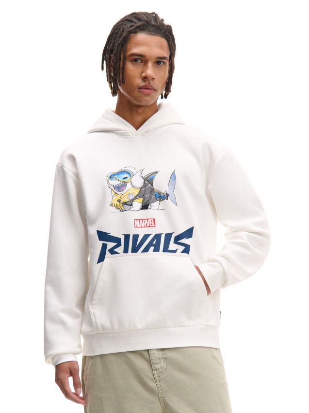 Melanżowa bluza regular z kapturem - CROPP - 033DE-09M