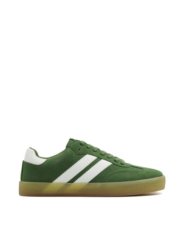 EC0189：れー Oliwkowe trampki z imitacji skóry - CROPP - 061DC-87X