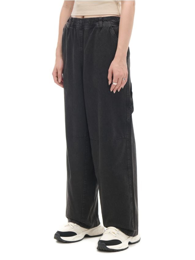 Szare spodnie baggy z wysokim stanem - CROPP - 0620Z-90X