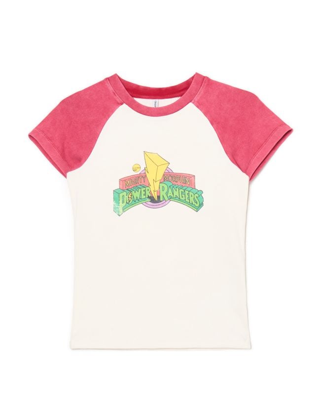 T-shirt Power Rangers z raglanowymi rękawami