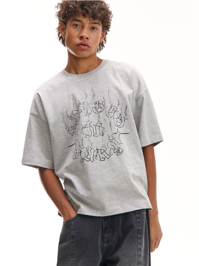 REMERA セット Koszulka z letnim motywem - CROPP - 688AT-01X