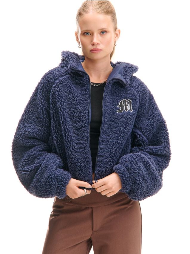 cookyTATA_Fuku10 Czarna kurtka z kapturem - CROPP - 099FL-99X