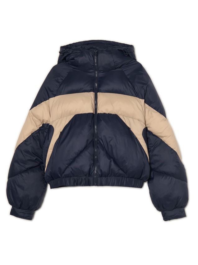 Czarna kurtka z kapturem - CROPP - 3773W-99X