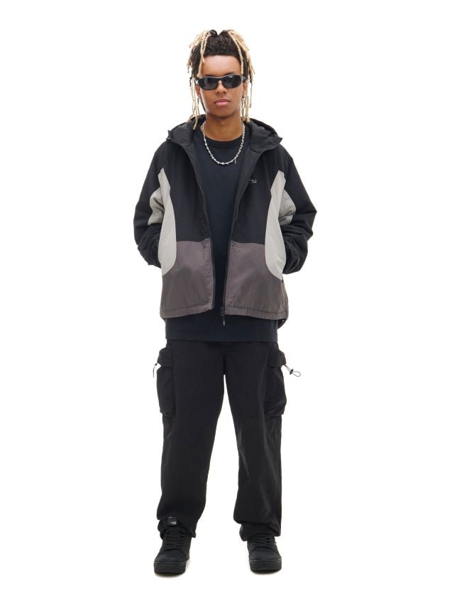 Lekka oliwkowa kurtka z kapturem - CROPP - 153DE-91X