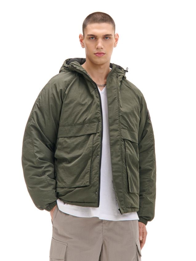 marmors ミリタリージャケット サイズ36 オリーブグリーン Oliwkowa kurtka z kapturem - CROPP - 093AT-91X