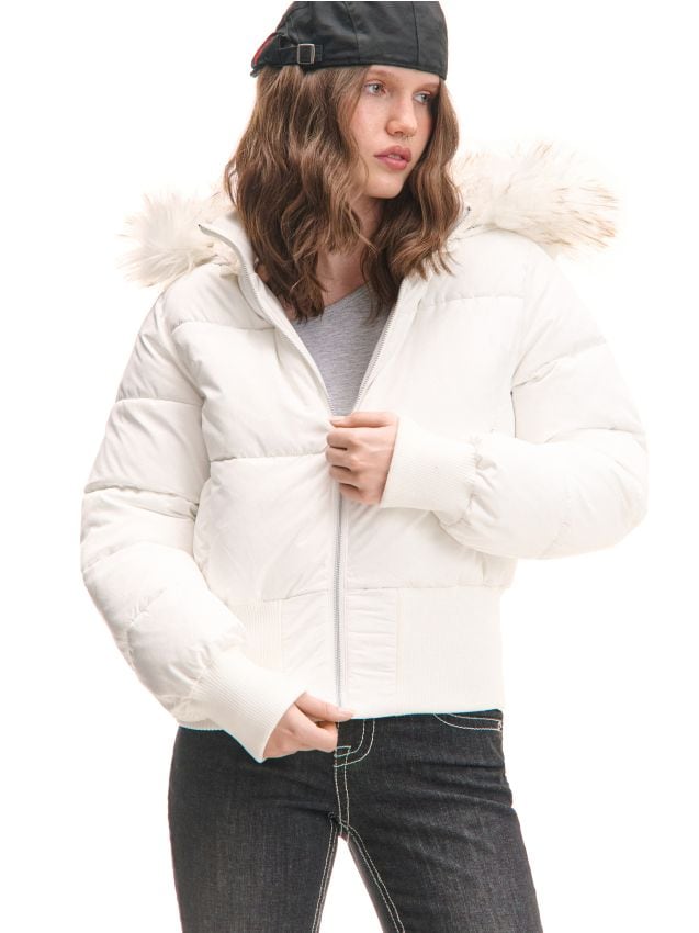 Parka z kapturem - CROPP - 5367D-99X