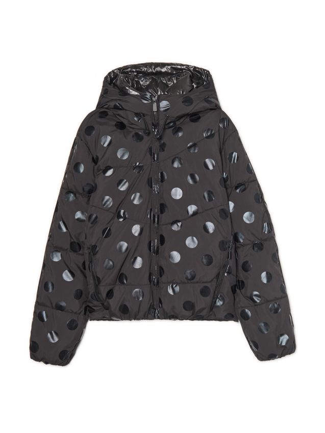 fukufuku_roページ Kurtka puffer w grochy z kapturem - CROPP - 137FL-DOT