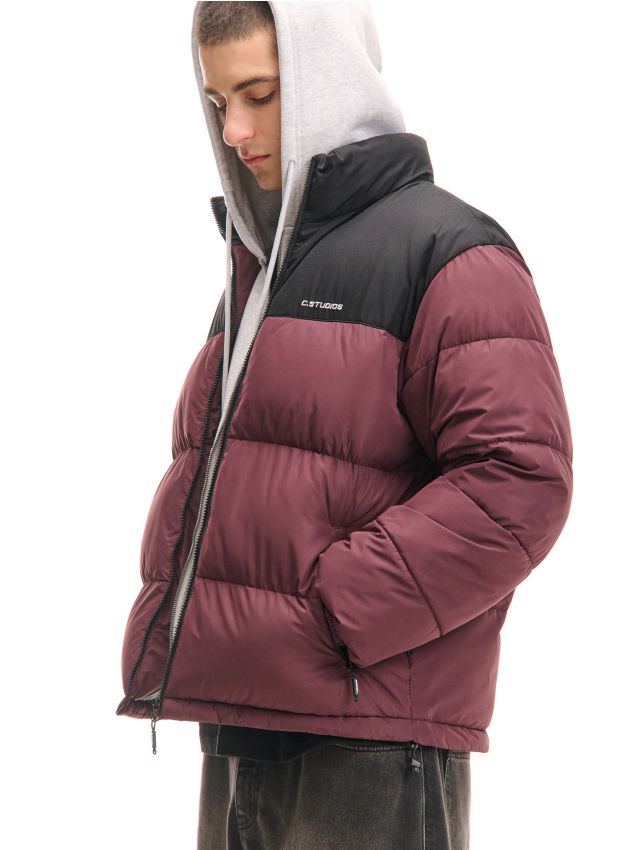 kurea Pikowana kurtka Broken Silence burgundowa - Andżela Sklep Online