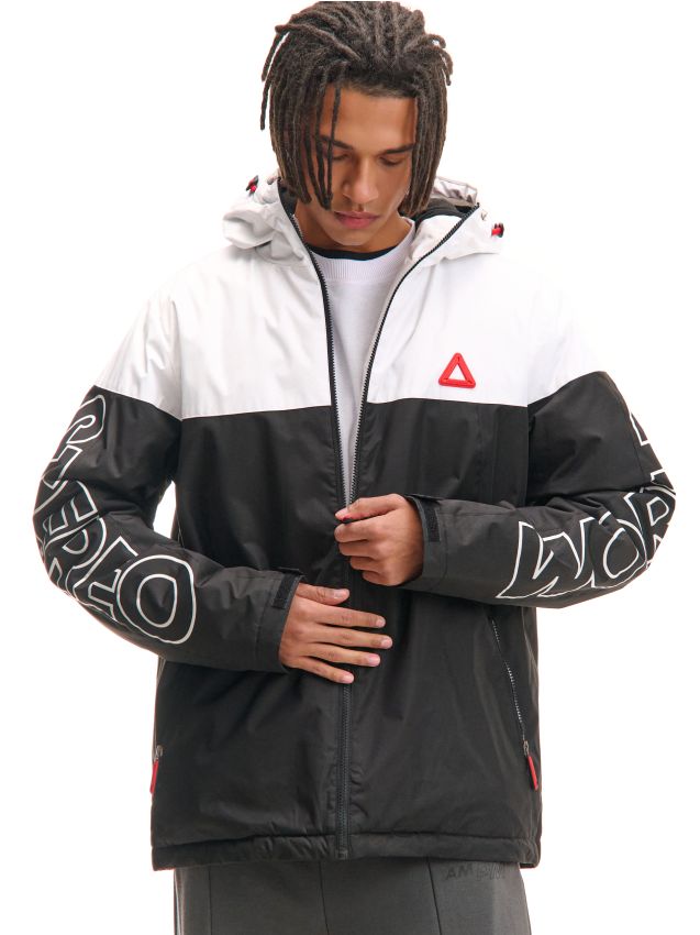 Зимова куртка з каптуром Колір чорний - CROPP - 162FN-99X