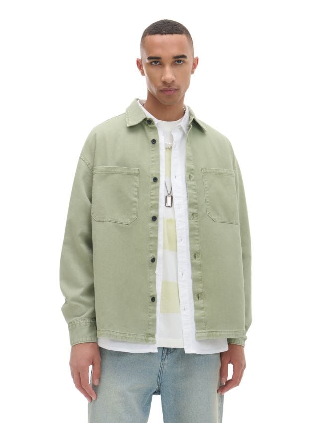 Сорочка з кишенями Колір зелений - CROPP - 218AT-87X