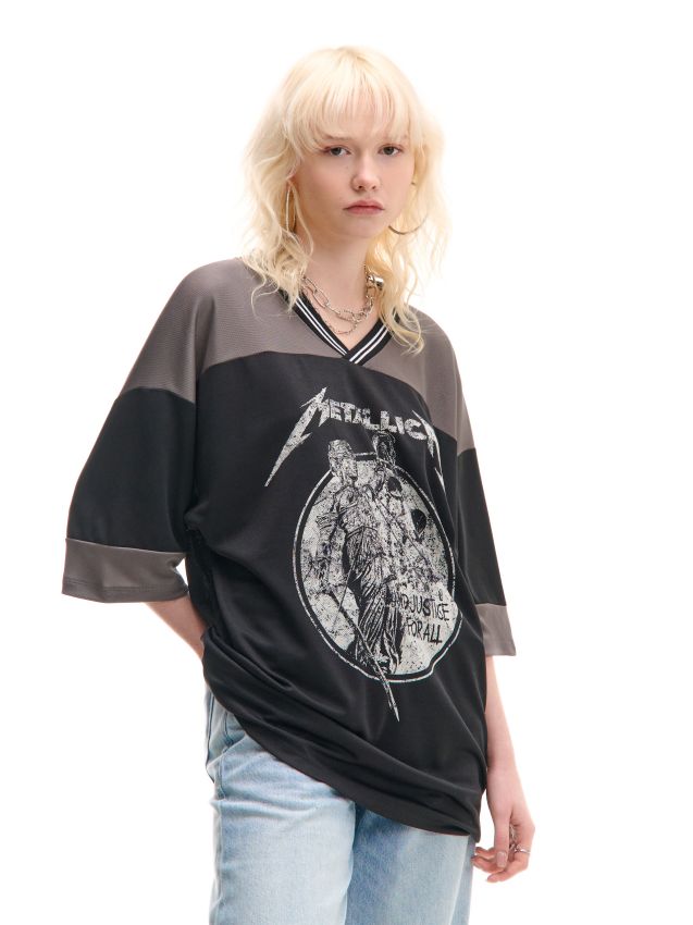 Tricou sport oversized Metallica Culoare negru - CROPP - 220CV-99X