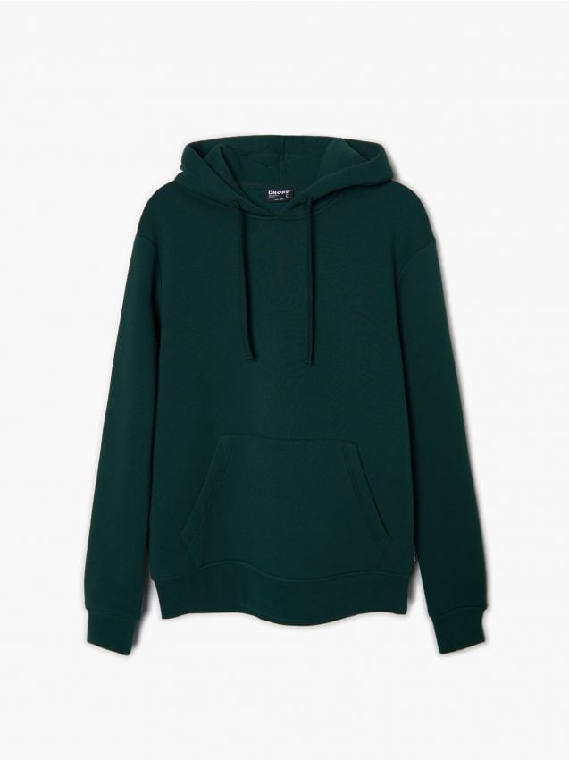 Felpa top verde scuro