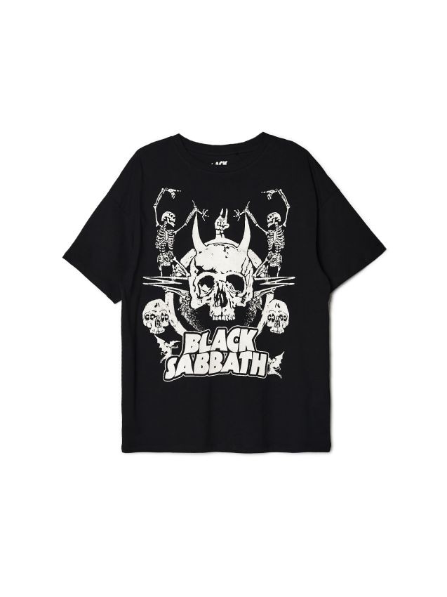 Tricou cu imprimeu Black Sabbath Culoare negru - CROPP - 2348W-99X