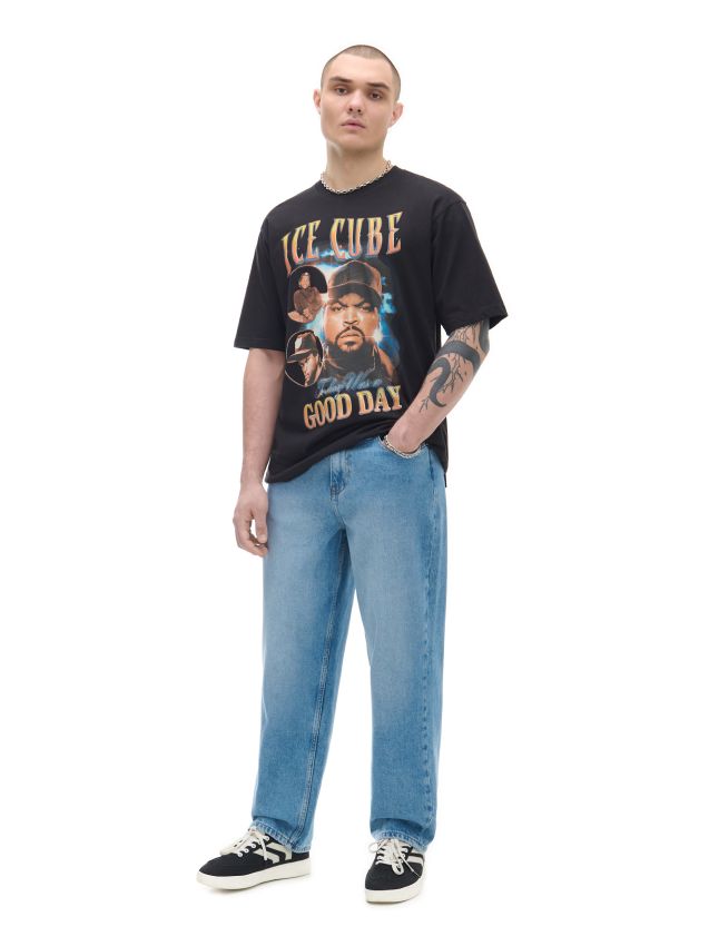 Tricou negru cu imprimeu Ice Cube Culoare negru - CROPP - 2365Z-99X