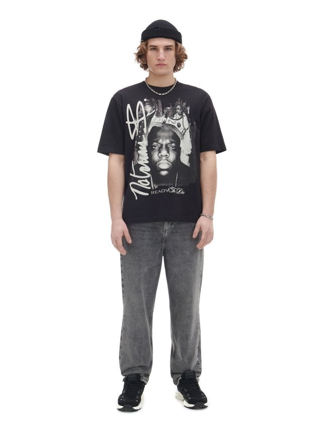 Tricou negru cu imprimeu The Notorious B.I.G. Culoare negru