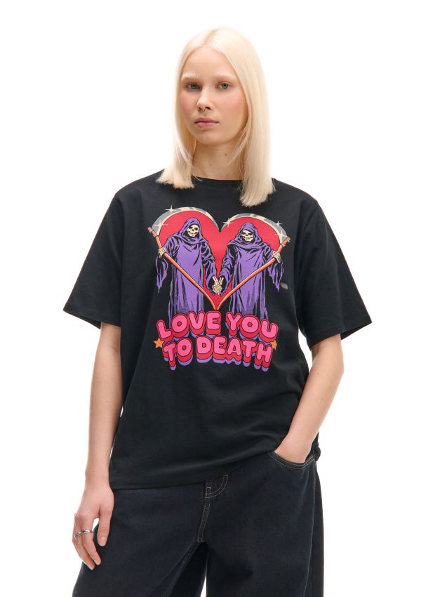 &her （and her）Drawcord tops black Elisabetta Franchi Kobieta Top Crop w Jersey Laminato z