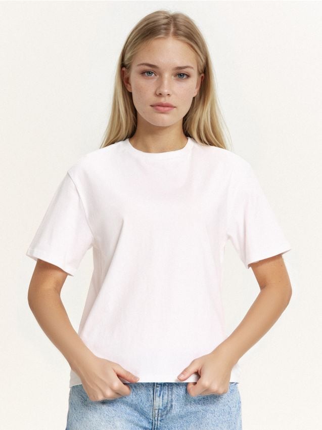 Футболка з принтом Melanie Martinez Колір білий - CROPP - 807AR-00M