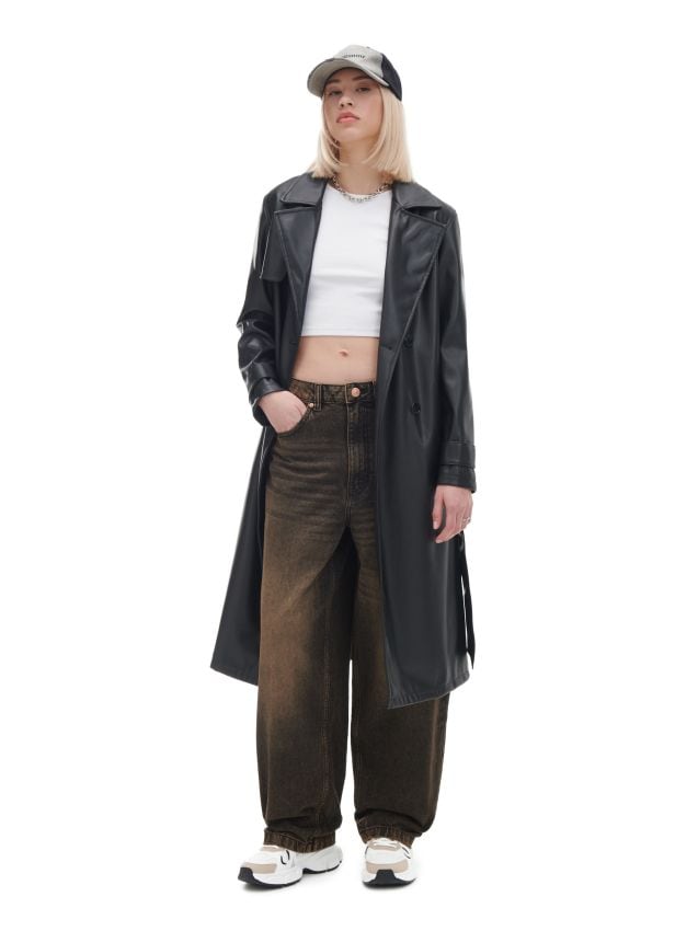 Palton Culoare negru - CROPP - 3758W-99X