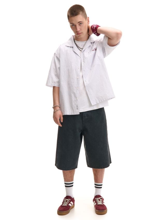 Johnny&#39;s - so_so ONLY Szorty jeansowe Sonny 15256709 Szary Regular Fit