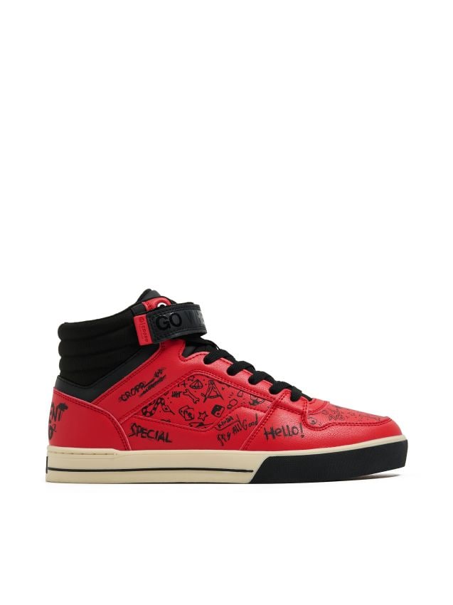 Pantofi Sneakers peste gleznă Culoare roșu - CROPP - 388FZ-33X