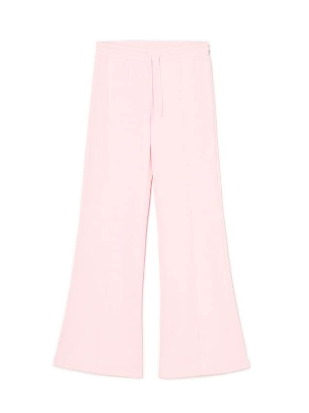 Dresowe kremowe spodnie wide leg - CROPP - 501CU-01X