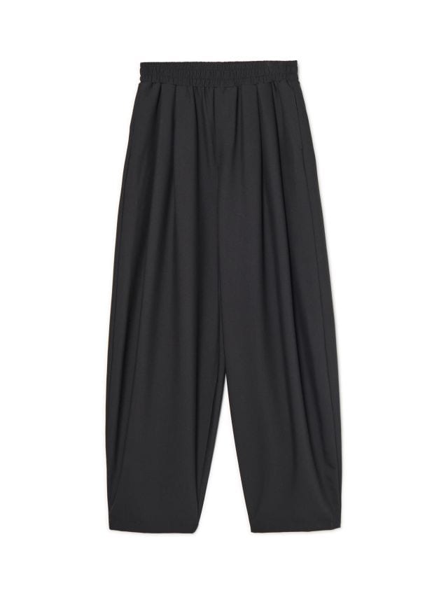 Czarne spodnie baggy z wiskozą - CROPP - 573FO-99X