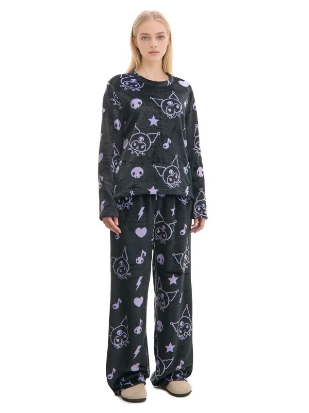 Pijamale cu imprimeu Kuromi Culoare negru - CROPP - 573FZ-99X