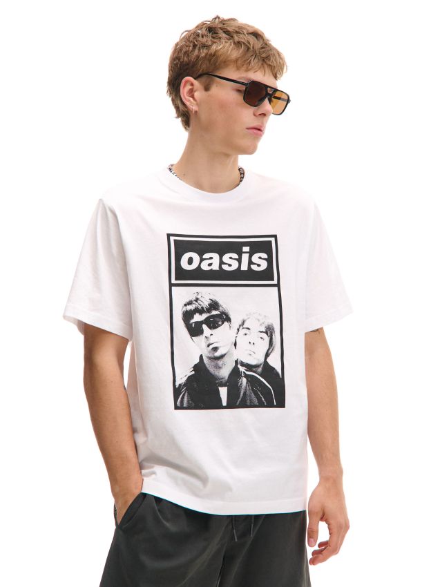 Tricou albă cu imprimeu Oasis Culoare alb - CROPP - 592DE-00X