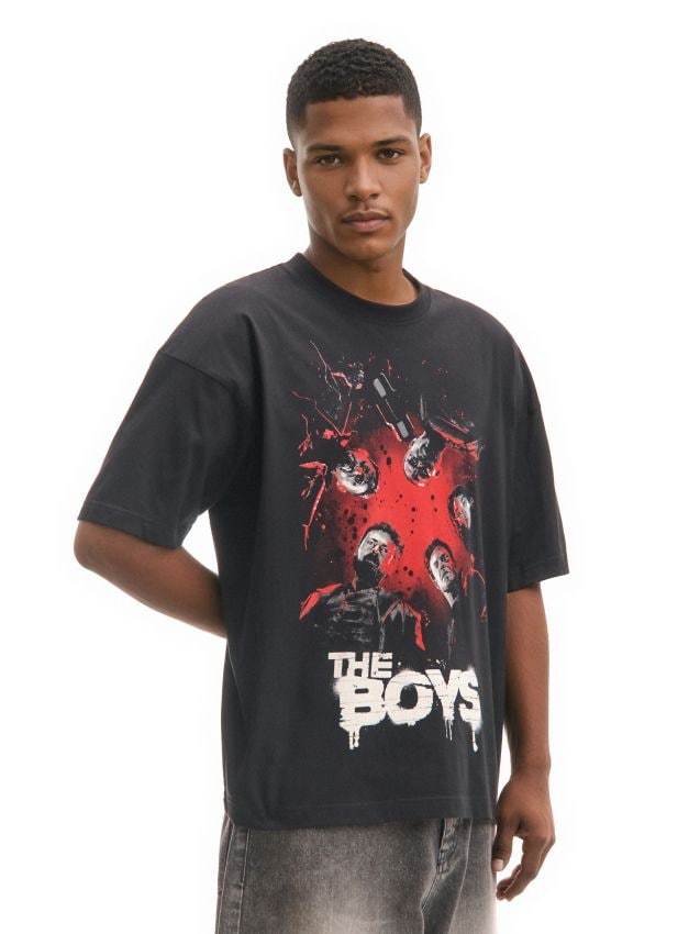 (gamon　unwound) Tricou negru cu imprimeu The Boys Culoare negru - CROPP - 625FN-99X