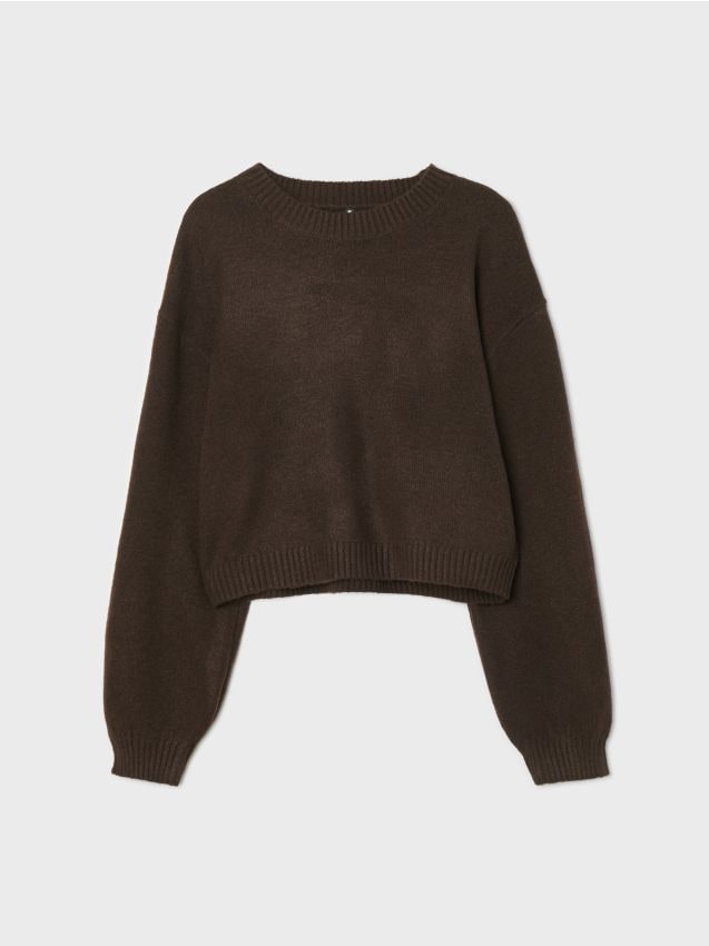 Brązowy sweter