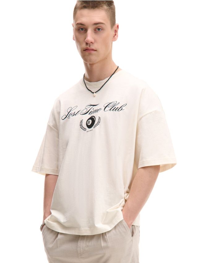 youre6002様 T-shirt z kontrastowymi napisami - CROPP - 656DE-02X