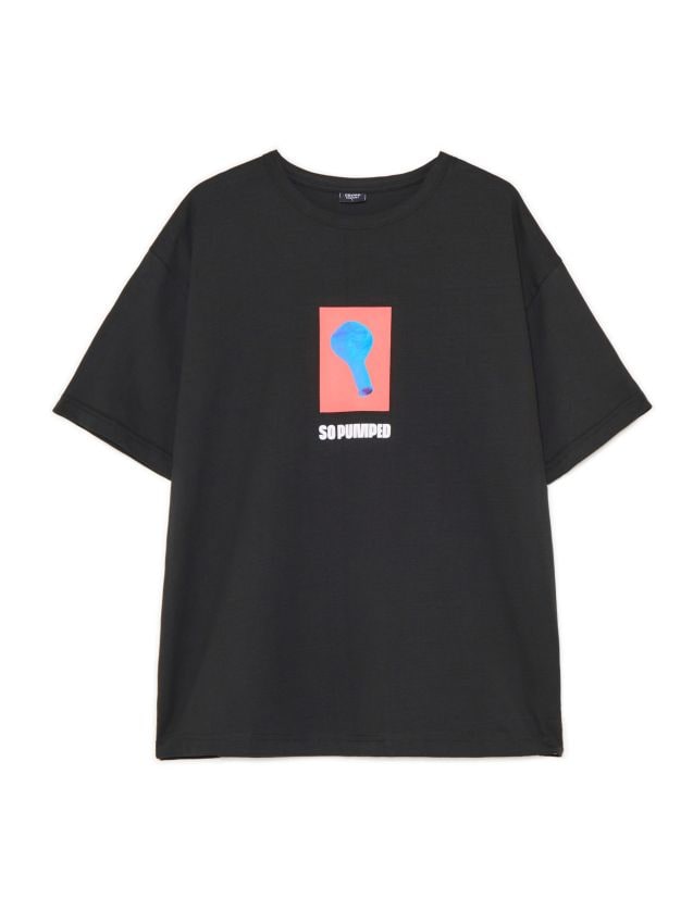 ★25SS★OPENING PROJECT★W Squareneck Cropped Symbol T Shirt W Cropped Symbol T Shirt - 3D / Black - OPENING PROJECT