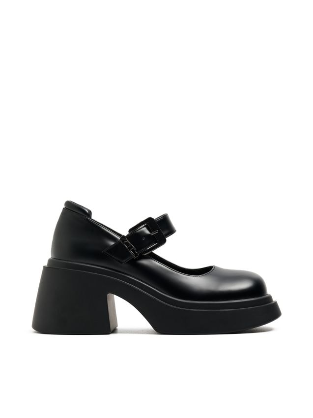 Czarne półbuty Mary Jane - CROPP - 671DC-99X
