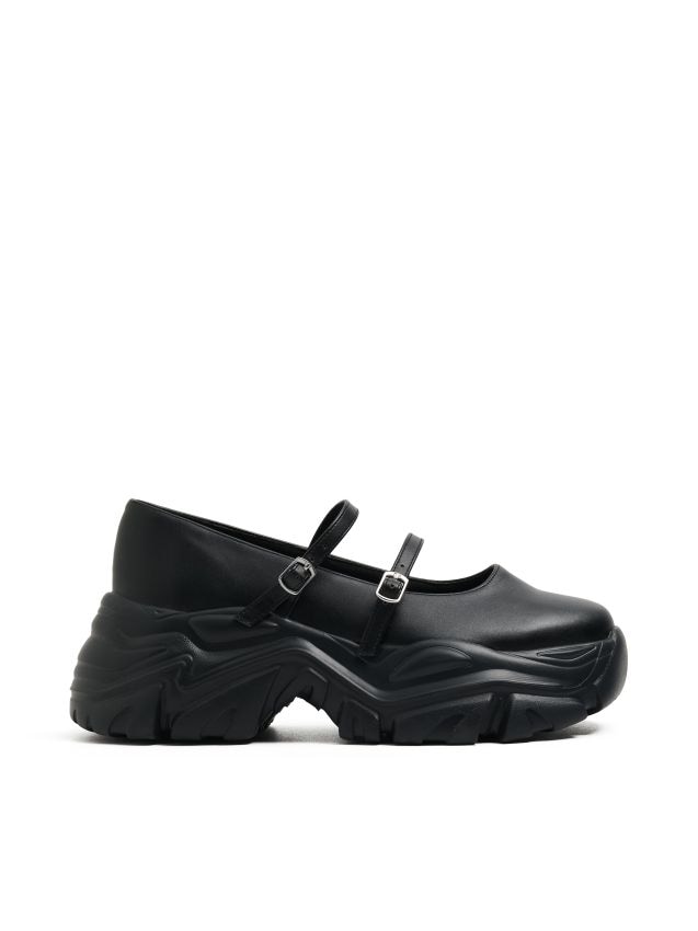 Buty na platformie z cholewką w stylu Mary Jane - CROPP