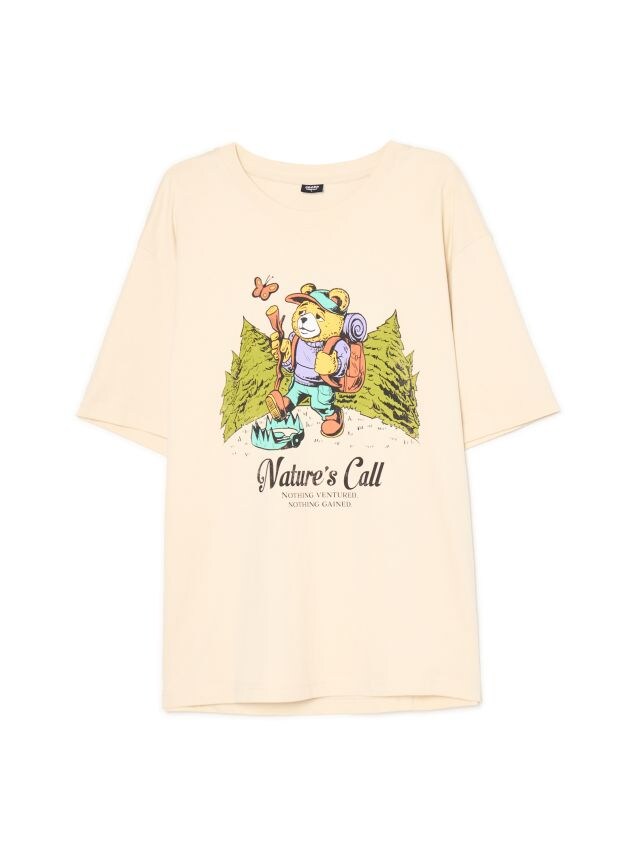 TYKS さん Koszulka oversize z łańcuszkami czarna - HOUSE - 727EC-99X