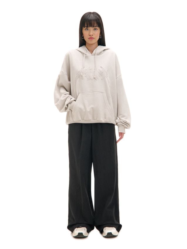 bogeyページ Czarne spodnie baggy z wysokim stanem - CROPP - 675AR-99X