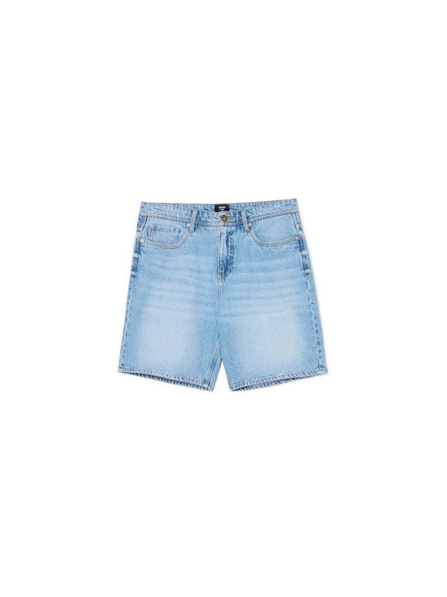 Niebieskie jeansowe szorty loose