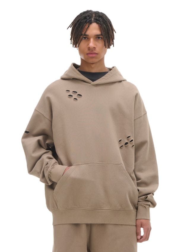 めい　0605 Bluza z kapturem z ozdobnymi wycięciami - CROPP - 700AO-80X