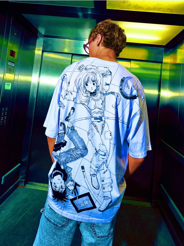 T-shirt con stampa - Bianco - CROPP