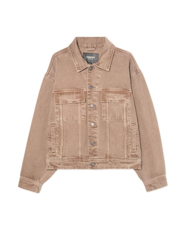 Kurtka jeansowa z nadrukami - CROPP - 6986U-50J