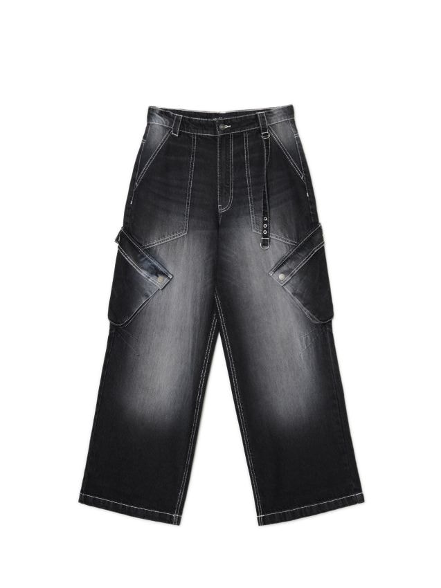 Džinsai baggy Spalvos juoda - CROPP - 736AQ-99M