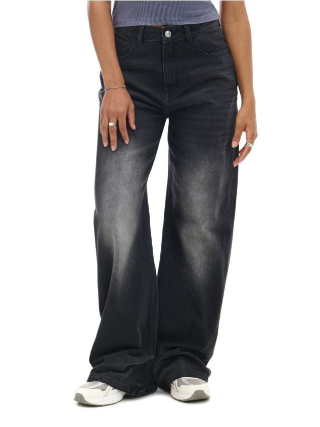 Τζιν παντελόνι φαρδύ πόδι