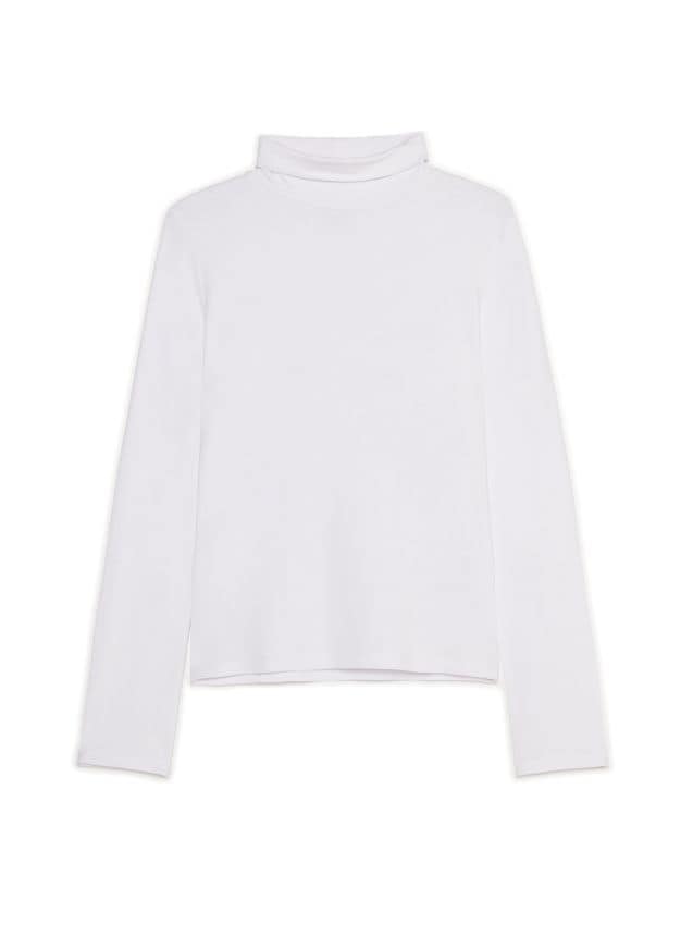 Biała bluzka z golfem