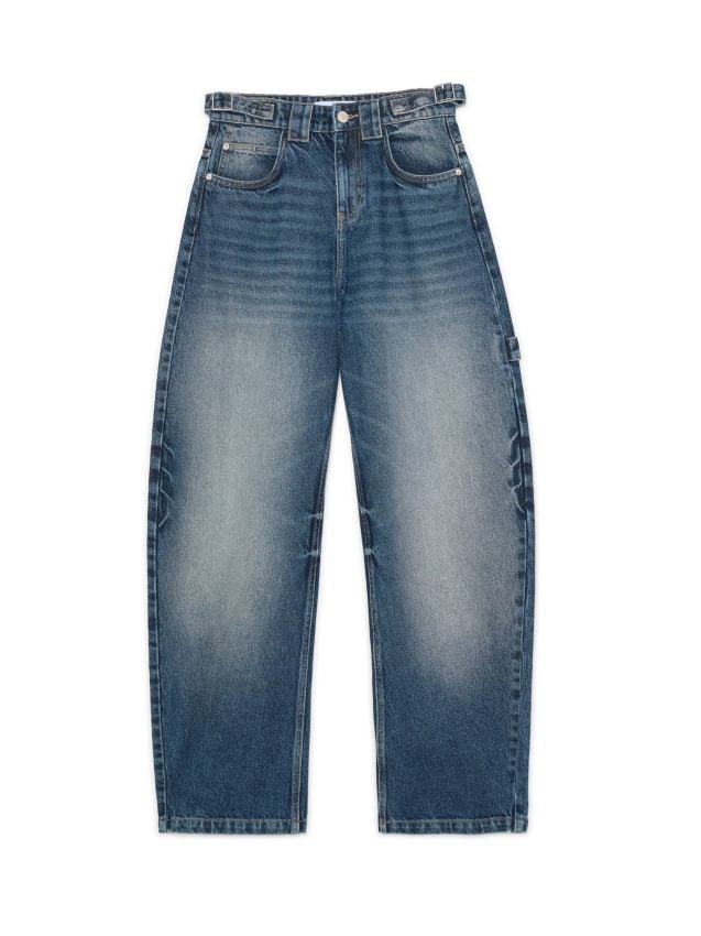 Czarne sprane jeansy mom TALL - CROPP - 794FK-99J