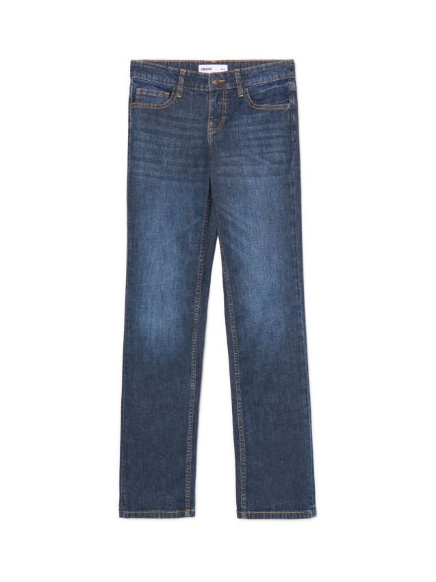 Czarne sprane jeansy mom PETITE - CROPP - 793FK-99J