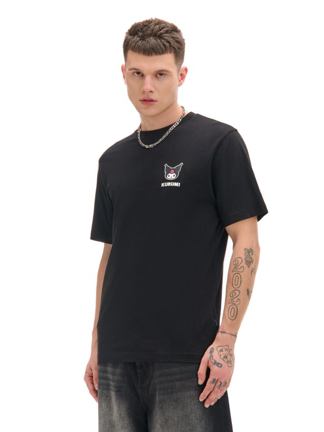 Tricou negru cu imprimeu Kuromi Culoare negru - CROPP - 781AT-99X