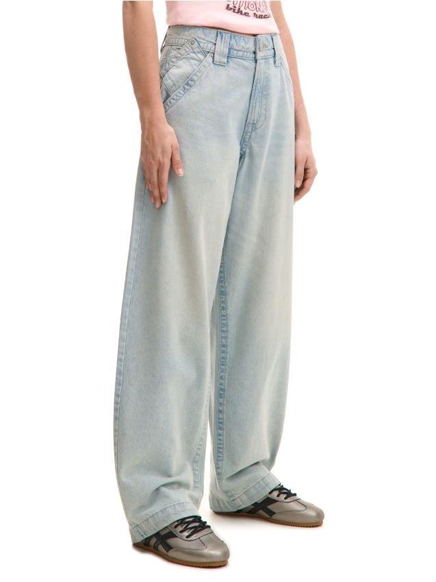 Johnny&#39;s - ななみ Czarne jeansy skater z wysokim stanem - CROPP - 735AQ-59J